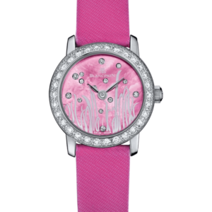 Blancpain Ladybird Ultraplate Pink Mother of Pearl Satin Diamond Ladies Watch - 0062 1954G 52A