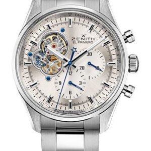 Zenith Chronomaster El Primero Open Watch - Steel - Silver Dial - Stainless Steel Bracelet - 03.2040.4061/01.M2040