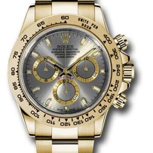 Rolex Yellow Gold Cosmograph Daytona 40 Watch - Steel Index Dial - 116508 sti