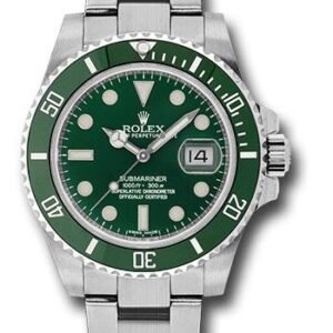 Rolex Steel Submariner Date Watch - The Hulk - Green Dial - 116610LV 2018
