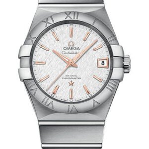 Omega Constellation Co-Axial Watch - 38 mm Steel Case - White -Silvery Dial - 123.10.38.21.02.002