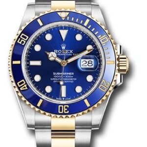 Rolex Steel and Gold Submariner Date Watch - Blue Bezel - Blue Dial - 2020 Release - 126613LB