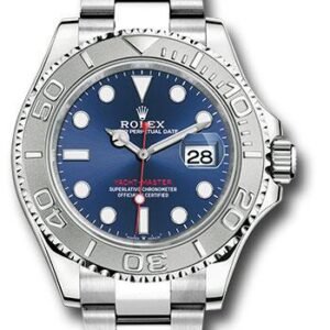 Rolex Steel and Platinum Yacht-Master 40 Watch - Blue Dial - 3235 Movement - 126622 blu