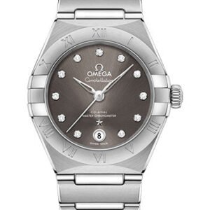 Omega Constellation Manhattan Co-Axial Master Chronometer Watch - 29 mm Steel Case - Grey Diamond Dial - 131.10.29.20.56.001