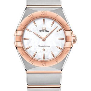 Omega Constellation Manhattan Quartz Watch - 28 mm Steel And Sedna Gold Case - Mother-Of-Pearl Dial - 131.20.28.60.05.001