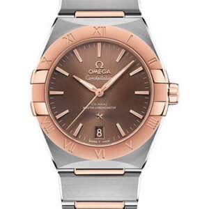 Omega Constellation OMEGA Co-Axial Master Chronometer - 36 mm Steel And Sedna Gold Case - Brown Dial - 131.20.36.20.13.001