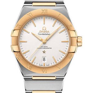 Omega Constellation OMEGA Co-Axial Master Chronometer - 39 mm Steel And Yellow Gold Case - Silvery Dial - 131.20.39.20.02.002