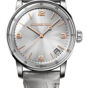 Audemars Piguet Code 11.59 by Audemars Piguet - Chronograph - 41mm Pink and White Gold Case - Black Dial - Black Alligator Strap - 15210CR.OO.A009CR.01