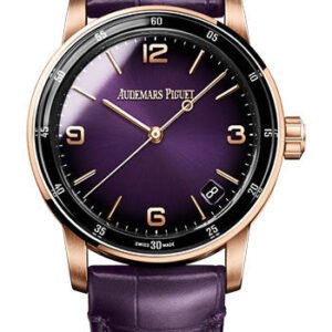 Audemars Piguet Code 11.59 by Audemars Piguet - Chronograph - 41mm Pink Case - Purple Dial - Purple Alligator Strap - 15210OR.OO.A616CR.01