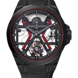 Ulysse Nardin Blast 45 mm Beware of Blast - Titanium And Ceramic Case - Black Dial - Leather Strap