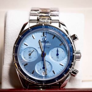 2025 OMG Speedmaster 38 Blue Dial Chronograph 324.30.38.50.03.001 – Full Set