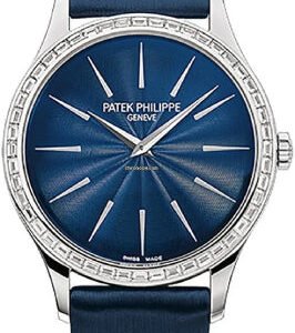 Patek Philippe Ladies Calatrava 33 mm White Gold Blue Dial - 4897/300G-001