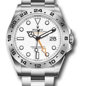 Rolex Oyster Perpetual Explorer II Watch - Oystersteel - White Dial - Oyster Bracelet - 2021 Release - 226570 w