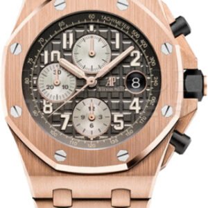 Audemars Piguet Royal Oak Offshore Selfwinding Chronograph 42mm Rose Gold Grey Arabic Dial Bracelet | 26470OR.OO.1000OR.02