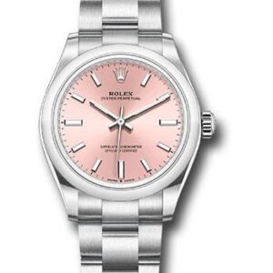 Rolex Oyster Perpetual 31 Watch - Domed Bezel - Pink Index Dial - Oyster Bracelet - 2020 Release - 277200 pio