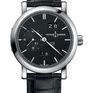 Ulysse Nardin Perpetual Ludwig 41 mm - Steel Case - Black Dial - Leather Strap