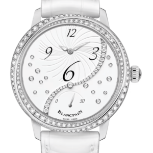 Blancpain Ladybird Heure Decentree White Alligator Diamond Ladies Watch - 3650A 4528 55B