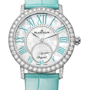 Blancpain Ladybird Colors Turquoise White Gold Diamond Alligator Ladies Watch - 3661B 1954 55B