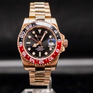 Rose Gold Seikomod Coke GMT