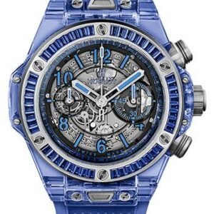 Hublot Big Bang Unico Blue Sapphire Baguettes Watch-411.JL.4809.RT.1901