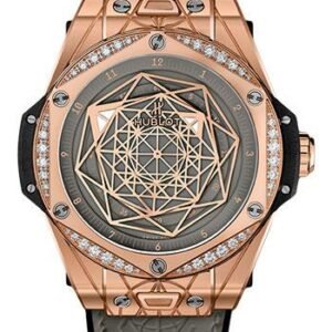 Hublot Big Bang One Click Sang Bleu King Gold Grey Diamonds Watch - 39 mm - Grey Dial Limited Edition of 100-465.OS.7048.VR.1204.MXM20