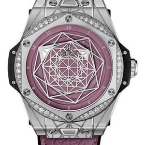 Hublot Big Bang One Click Sang Bleu Steel Pink Diamonds Watch - 39 mm - And Pink Dial Limited Edition of 200-465.SS.89P7.VR.1204.MXM20