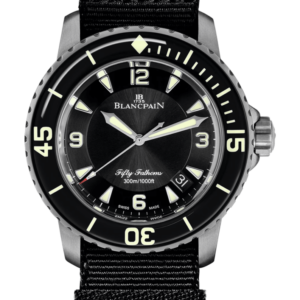 Blancpain Fifty Fathoms Automatique Titanium Black NATO Men's Watch - 5015 12B30 NABA