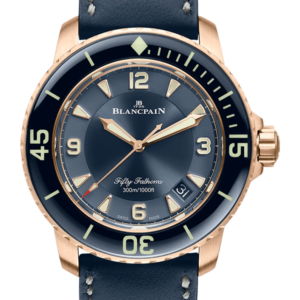 Blancpain Fifty Fathoms Automatique Red Gold Barennia Leather Men's Watch - 5015 3603C 63B