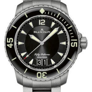 Blancpain Fifty Fathoms Grande Date Watch - Titanium Bracelet - 5050-12B30-98