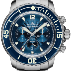 Blancpain Fifty Fathoms Chronographe Flyback Steel Blue Dial Men's Watch - 5085FB 1140 71B