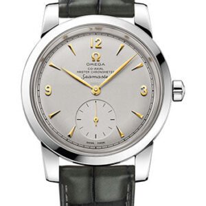 Omega Seamaster 1948 Co-Axial Master Chronometer Small Seconds Limited Edition of 70 Watch - 38 mm Platinum Case - Domed Platinum Dial - Hunter Green Leather Strap - 511.93.38.20.99.001