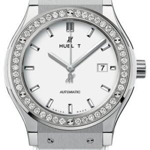 Hublot Classic Fusion Titanium White Diamonds Watch-542.NE.2010.LR.1204