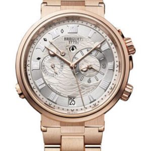 Breguet Marine Alarme Musicale 5547 - Rose Gold Case - Silver Dial - Bracelet - 5547BR/12/RZ0