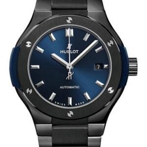 Hublot Classic Fusion Ceramic Blue Bracelet Watch - 33 mm - Blue Dial-585.CM.7170.CM