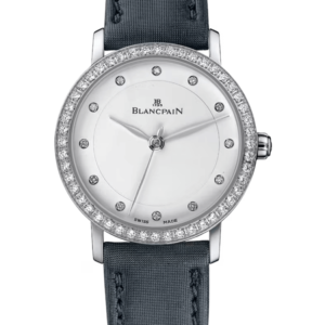 Blancpain Villeret Ultraplate Steel Diamond Interchangeable Fabric Ladies Watch - 6102 4628 95A