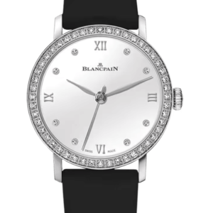 Blancpain Villeret Ultraplate 29mm Fabric & Alligator Multi-Strap Diamond Ladies Watch - 6104 4628 95A