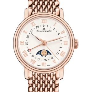 Blancpain Villeret Quantieme Phases de Lune Red Gold Ladies Watch - 6106 3642 MMB