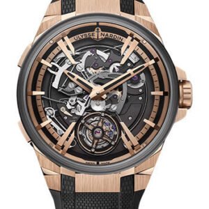 Ulysse Nardin Blast Hourstriker - 45mm Rose Gold and Titanium Case - Black Dial - Black Rubber Strap