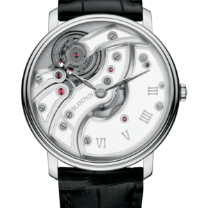Blancpain Villeret Mouvement Inverse White Ultra-Slim Men's Watch - 6616 1527 55B