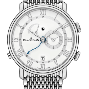 Blancpain Villeret Reveil GMT Steel Mille Mailles Men's Watch - 6640 1127 MMB