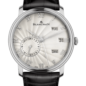 Blancpain Villeret Quantieme Annuel GMT White Gold Black Alligator Men's Watch - 6670 1542 55B