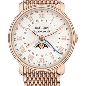 Blancpain Villeret Quantieme Complet Phases de Lune GMT Red Gold Men's Watch - 6676 3642 MMB