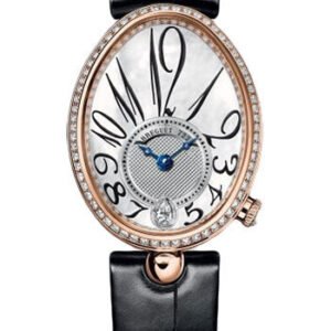 Breguet Reine de Naples 8918 - Rose Gold Case - Mother-Of-Pearl Dial - Black Leather Strap - 8918BR/58/964/D00D3L