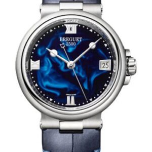 Breguet Marine Dame 9517 - Steel Case - Blue Dial - Blue Leather Strap - 9517ST/E2/984