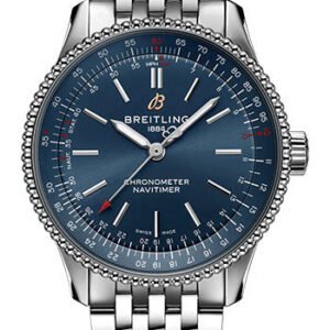 Breitling Navitimer Automatic 35 Watch - Stainless Steel - Blue Dial - Metal Bracelet - A17395161C1A1