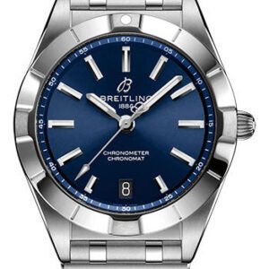 Breitling Chronomat 32 Watch - Stainless Steel - Blue Dial - Metal Bracelet - A77310101C1A1