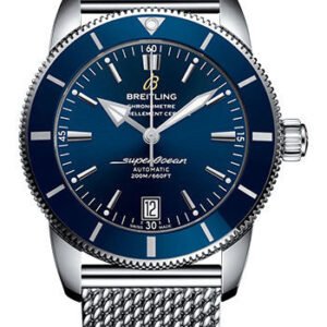 Breitling Superocean Heritage II B20 Automatic 42 Watch - Steel Case - Gun Blue Dial - Steel Ocean Classic Bracelet - AB2010161C1A1