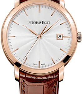 Audemars Piguet Jules Audemars Selfwinding 39mm Silver Guilloche Index Rose Gold | 15170OR.OO.A809CR.01