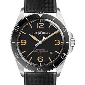Bell & Ross BR V2-92 Steel Heritage Watch - Rubber Strap