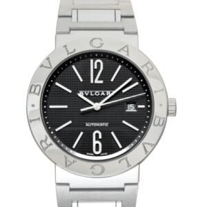 Bvlgari Automatic Black Dial Stainless Steel Men's Watch